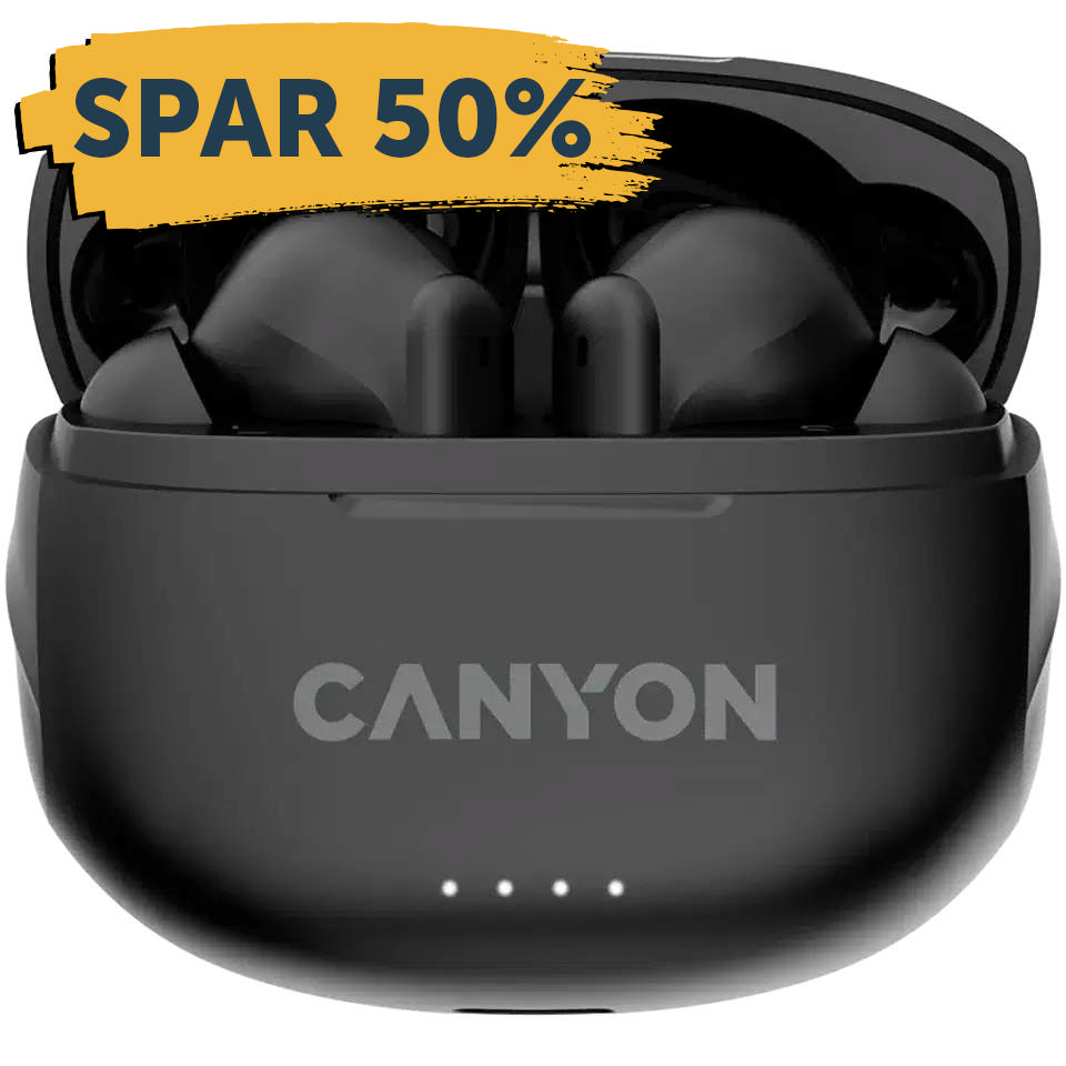 Trådløse In-ear høretelefoner – sort