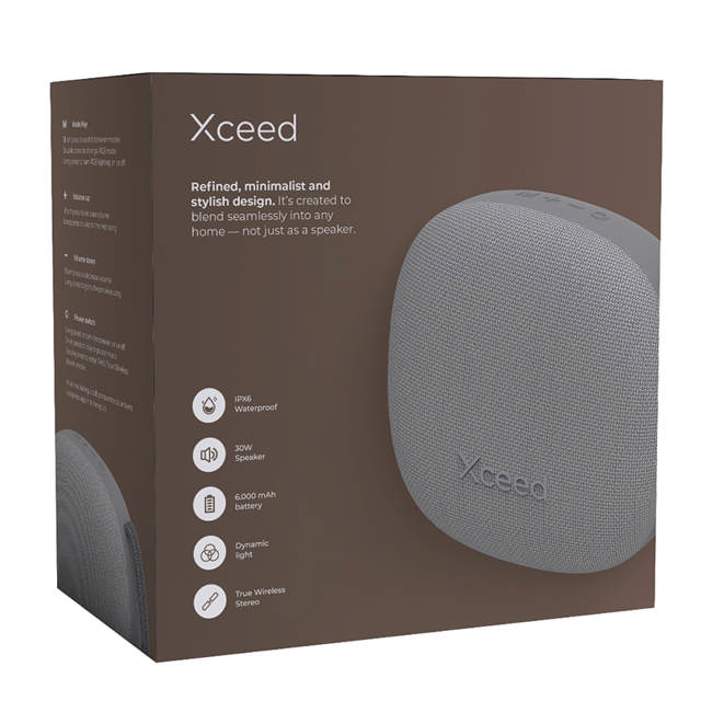 Trådløs højtaler - grå