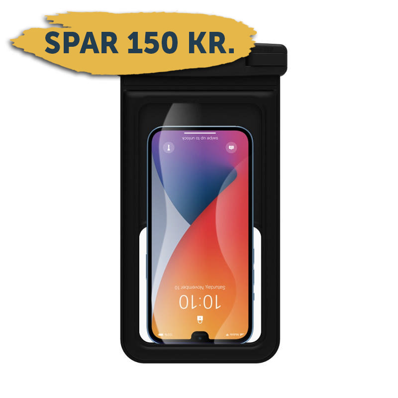 Universal vandtæt taske til mobiltelefon